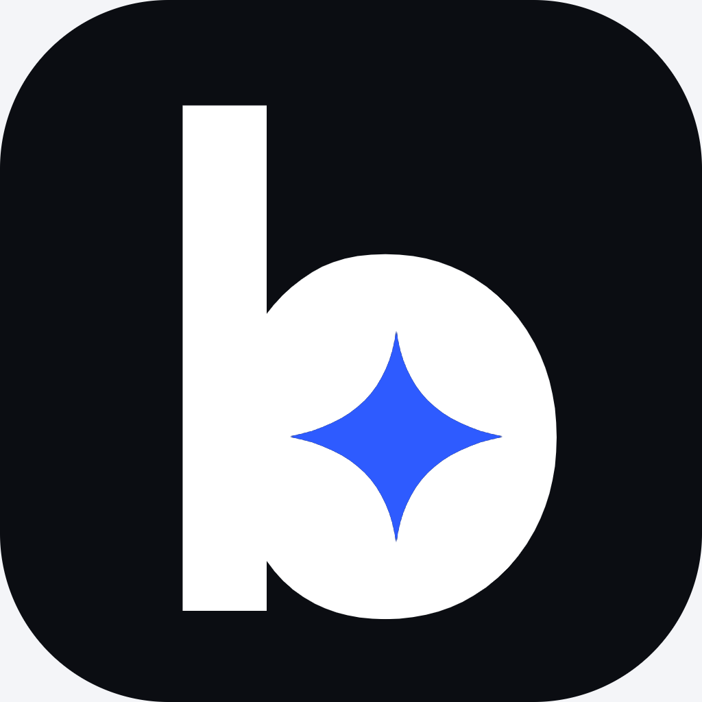 The bright icon: the b with the Electric spark.