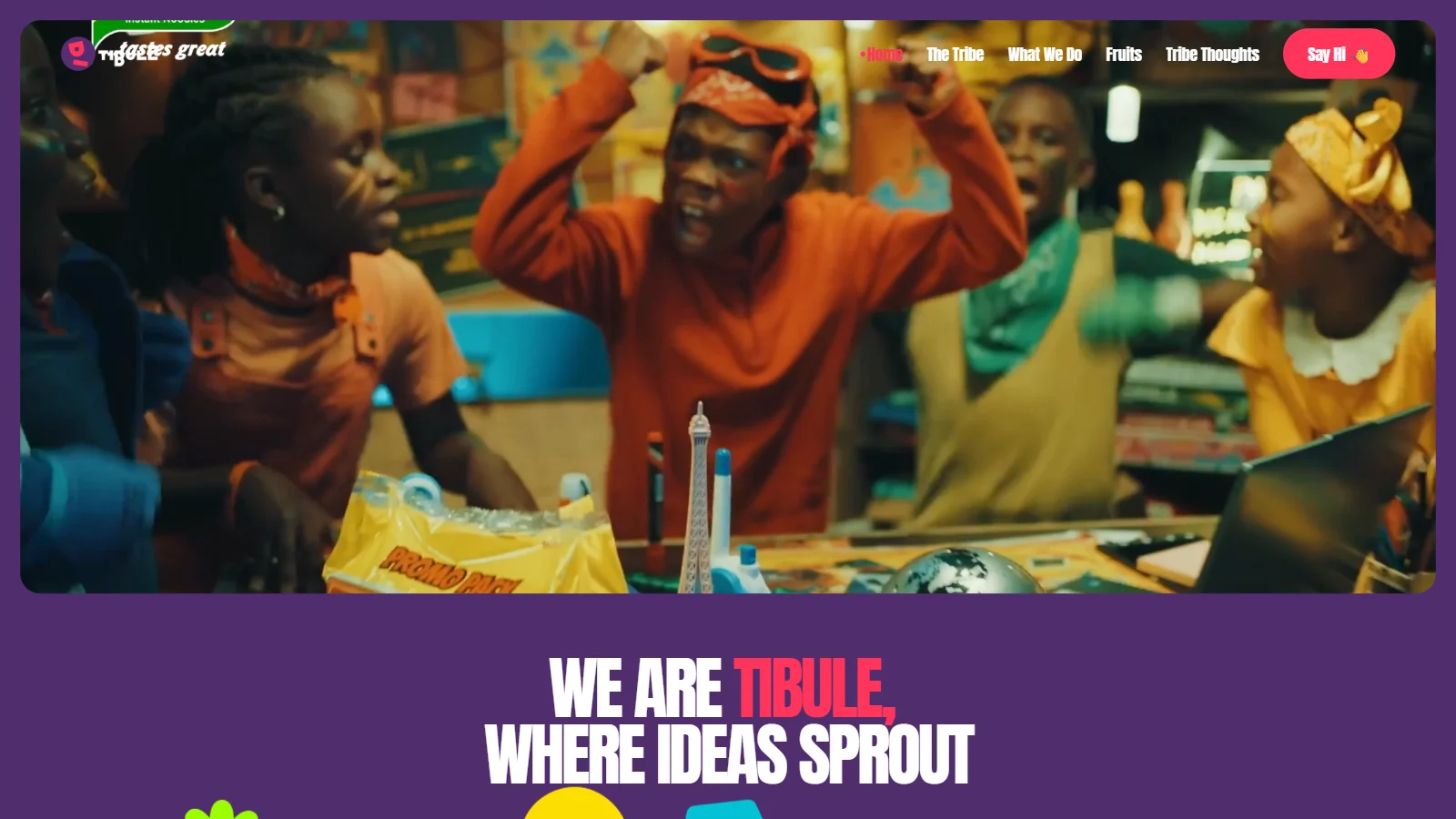 The Tibule homepage