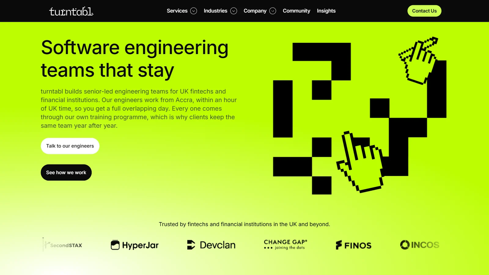The Turntabl homepage